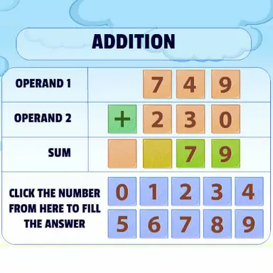 Addition Practice - Play This Puzzle Game Online for Free