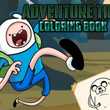 Adventure Time: Βιβλίο Ζωγραφικής - Παίξτε αυτό το Παζλ παιχνίδι online δωρεάν
