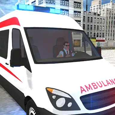 Ambulanse Kjøresimulator - Spill dette Racing-spillet gratis på nett