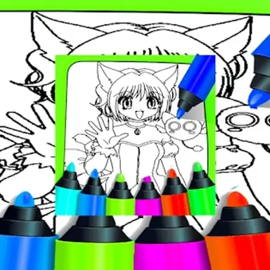 Σελίδες Ζωγραφικής Anime για Παιδιά - Παίξτε αυτό το Παιδικά παιχνίδι online δωρεάν
