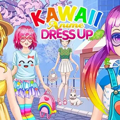 Anime Kawaii mote: Kjoler - Spill dette Barn-spillet gratis på nett