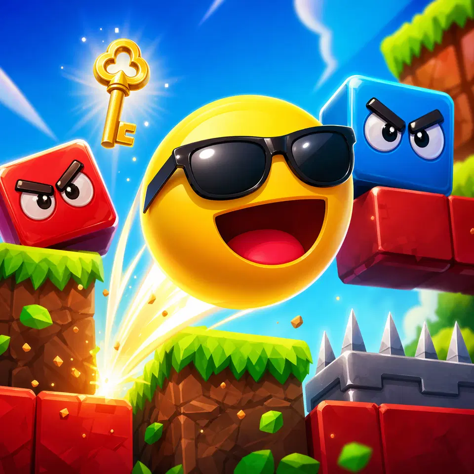 Igrajte Platformer: Crvena i plava loptica - Besplatna online Platformske igra u pregledniku