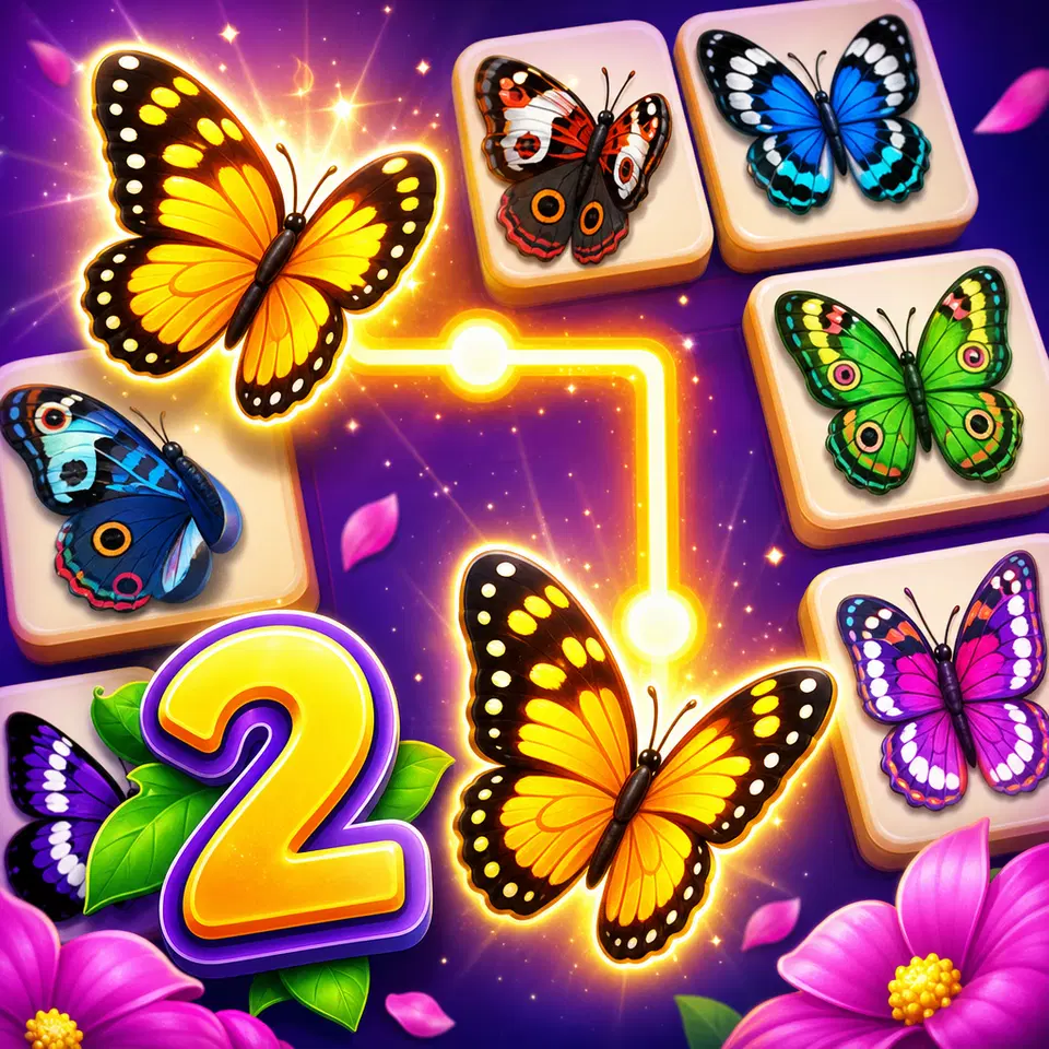 Igrajte Leptir Kyodai Deluxe 2 - Besplatna online Mahjong igra u pregledniku