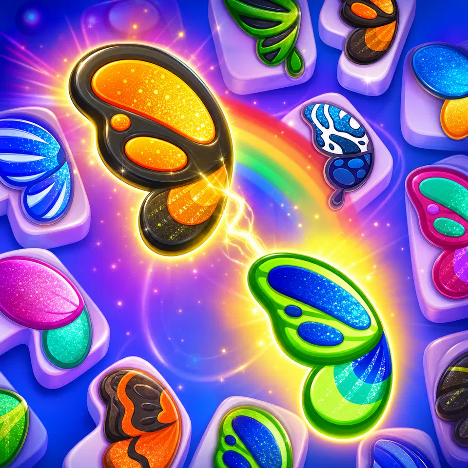 Igrajte Leptir Kyodai Rainbow - Besplatna online Mahjong igra u pregledniku