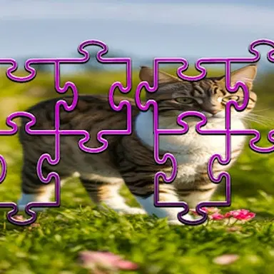Mačja puzzle groznica - Igrajte ovu Životinje igru online besplatno