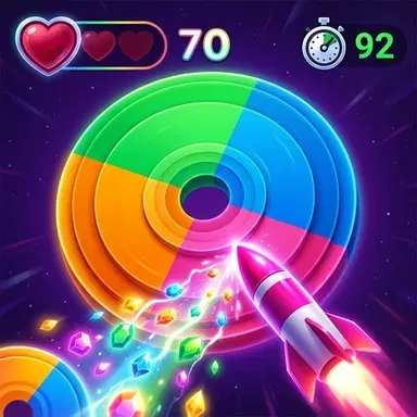 ยิงสีสัน - เล่นเกม ปริศนา นี้ออนไลน์ฟรี