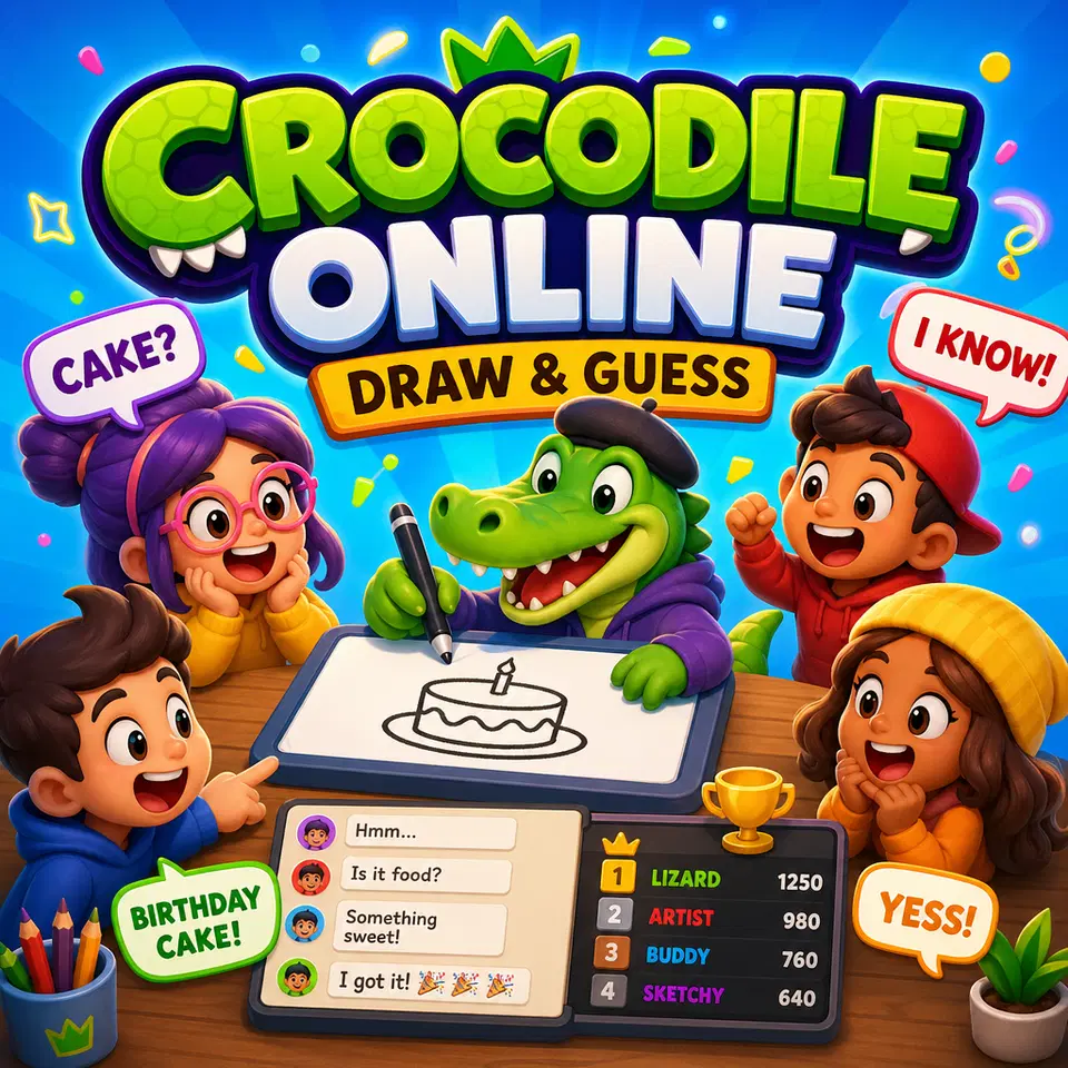 Krokodil Online - Malen und Raten spielen - Kostenloses Mehrspieler-Browserspiel