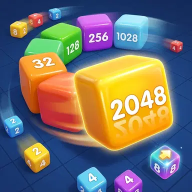 Φίδι με Κύβους 2048 - Παίξτε αυτό το Αρκάιντ παιχνίδι online δωρεάν