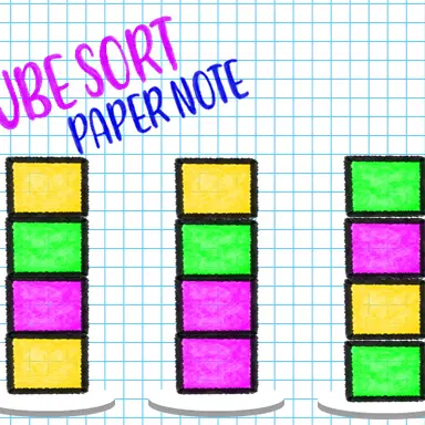 Cube Sort: Paper Note - Play This Casual Game Online for Free