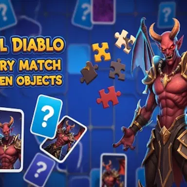 Devil Diablo Memory Match & Hidden Objects - Play This Puzzle Game Online for Free