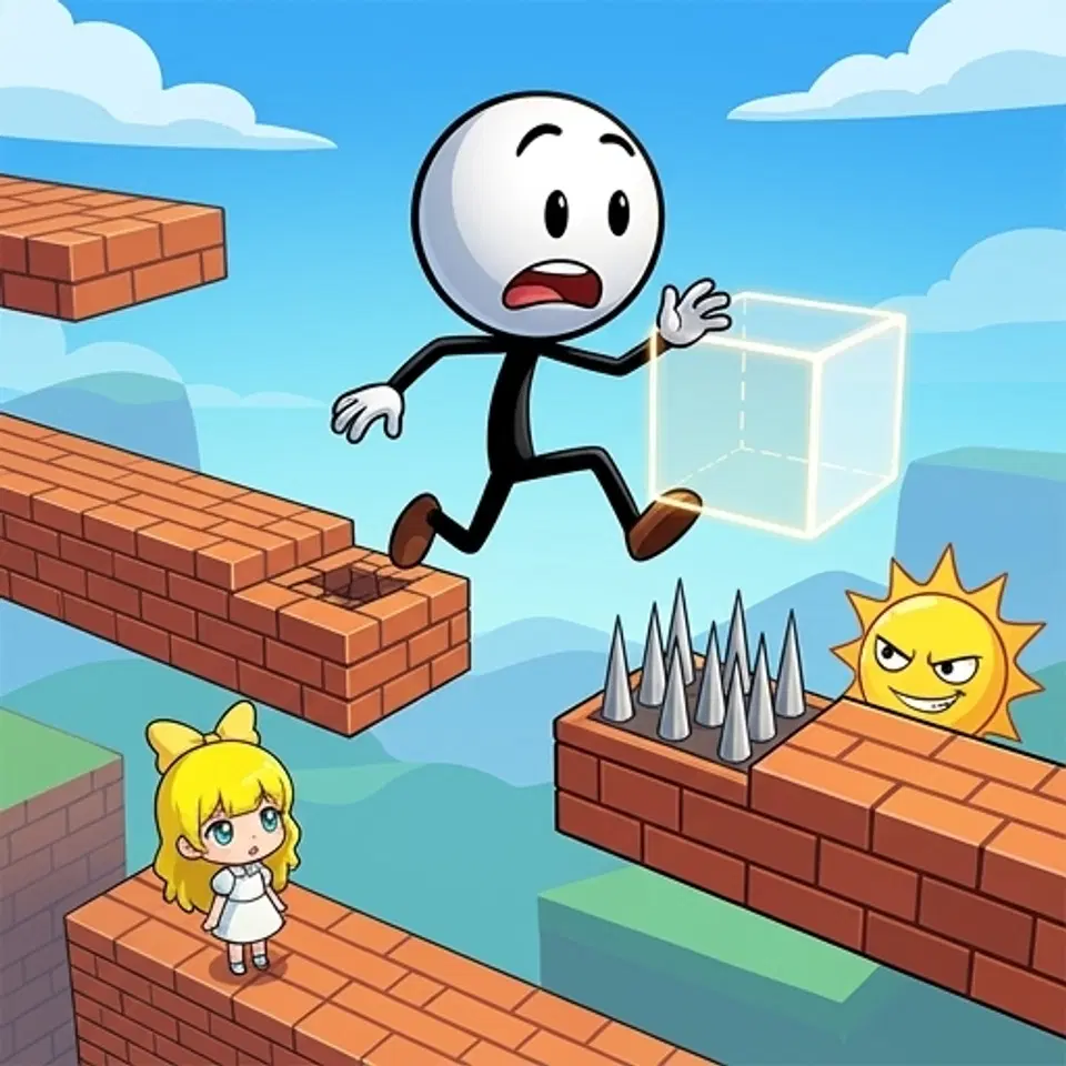 Jouez à Ne t'énerve pas, Stickman - Jeu de Plateforme gratuit en ligne par navigateur