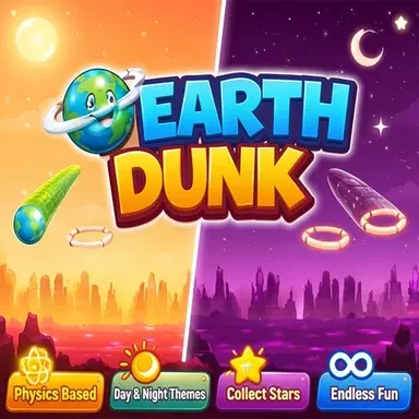 Earth Dunk Physics Arcade - Play This Clicker Game Online for Free