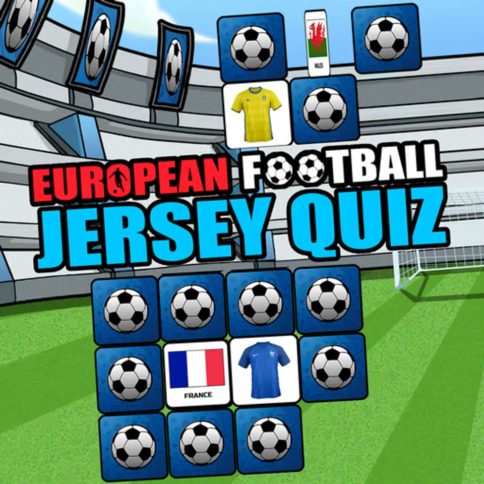 Spill Europeisk fotballdrakt-quiz - Gratis Lærerike-nettleserspill