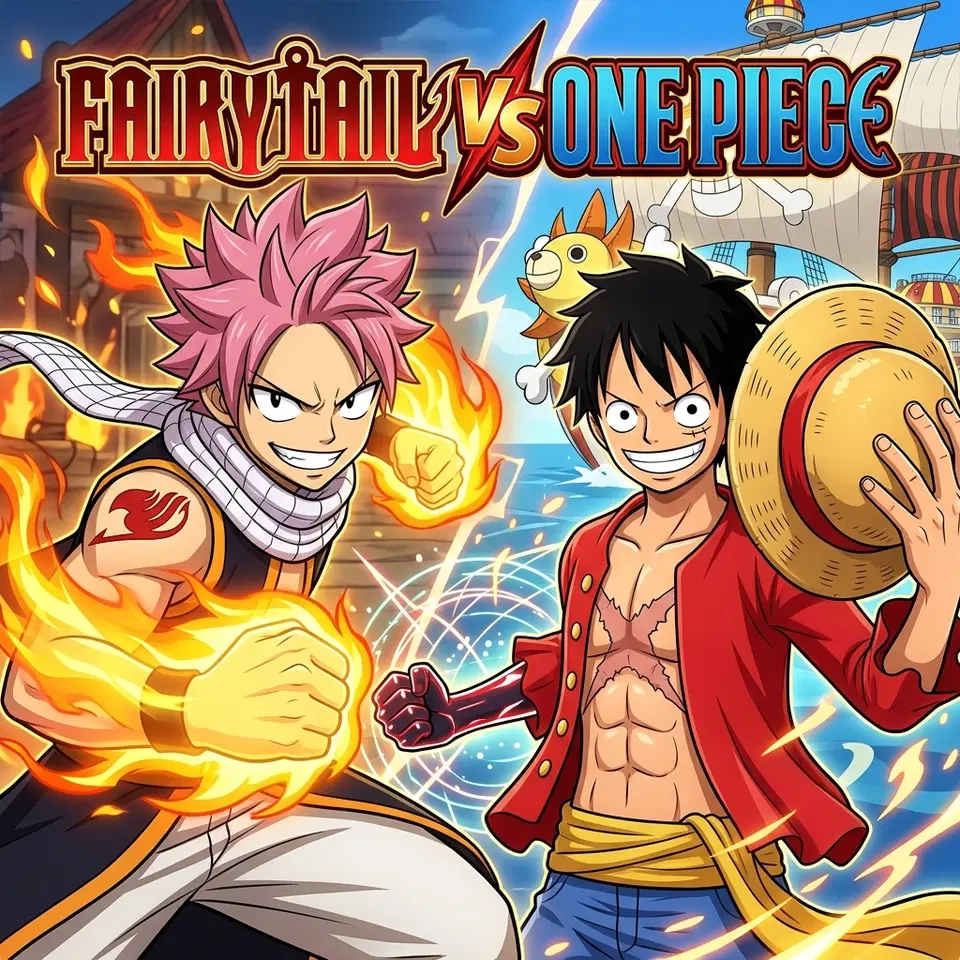 Igrajte Fairy Tail protiv One Piece - Besplatna online Akcija igra u pregledniku