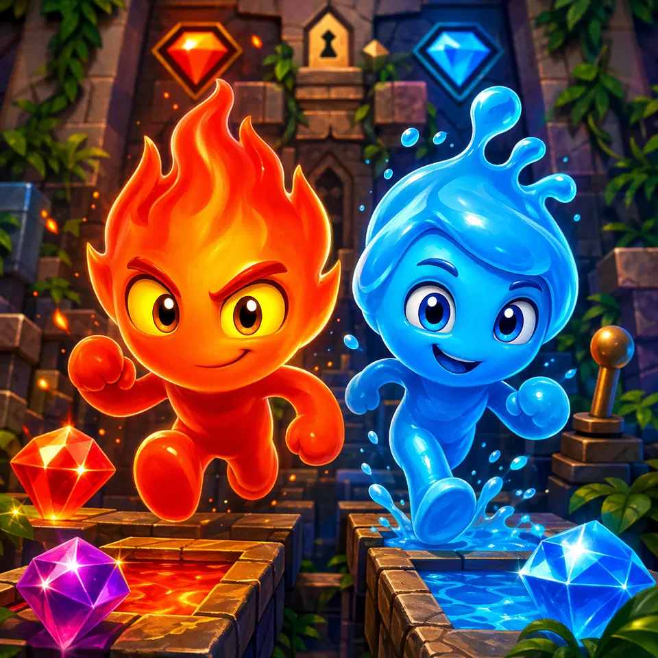 Fireboy and Watergirls.IO spielen - Kostenloses Mehrspieler-Browserspiel