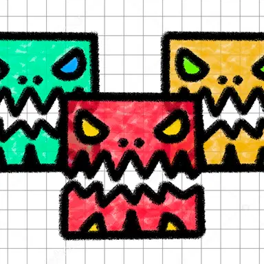 Geometry Dash Paper Note - Play This Clicker Game Online for Free