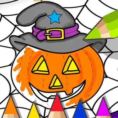 เกมสมุดระบายสีฮาโลวีน - เล่นเกม แต่งตัว นี้ออนไลน์ฟรี