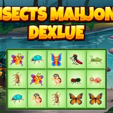 Mahjong s Kukcima Deluxe - Igrajte ovu Slagalice igru online besplatno
