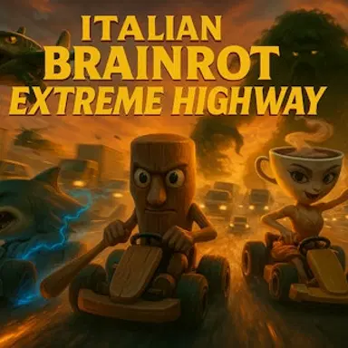 Italijanski Brainrot ekstremni autoput - Igrajte ovu Trke igru onlajn besplatno