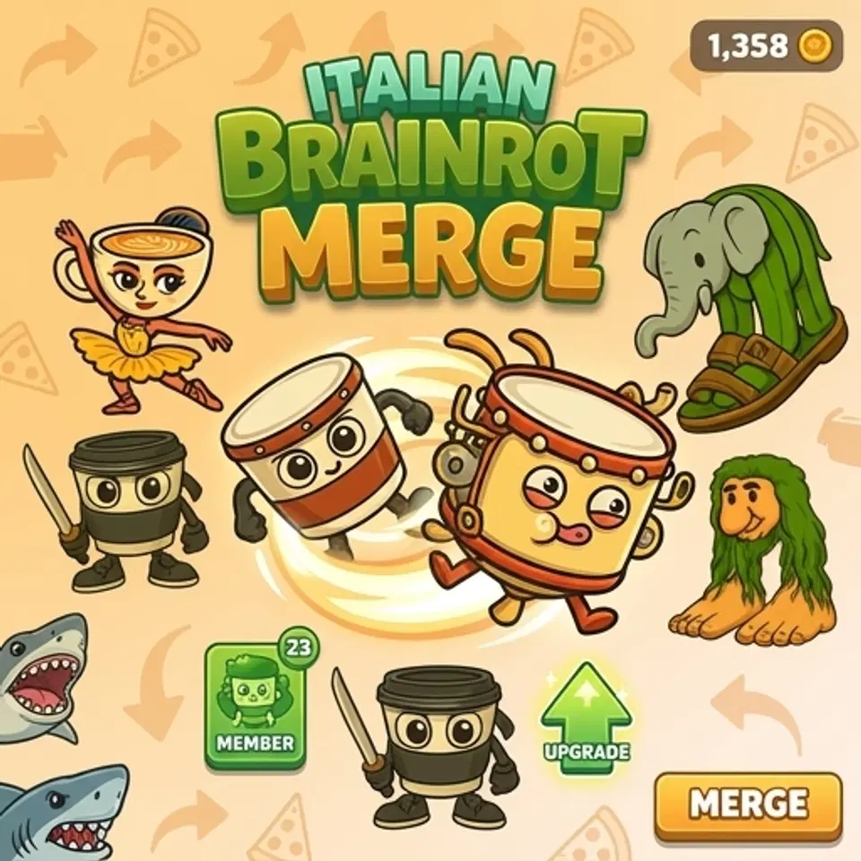 Igrajte Italijanski Brainrot spajanje - Besplatna onlajn Oblačenje igra u brauzeru