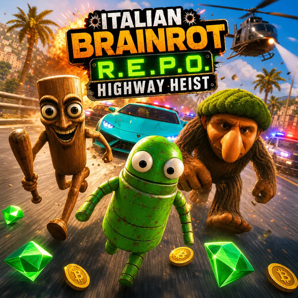 Igrajte Italijanski Brainrot R.E.P.O pljačka - Besplatna onlajn Horor igra u brauzeru