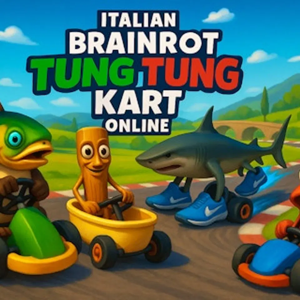 Igrajte Italijanski Brainrot Tung Tung Kart - Besplatna onlajn Trke igra u brauzeru