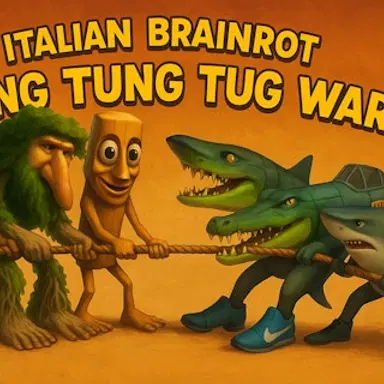 Italijanski Brainrot Tung Tung nadvlačenje - Igrajte ovu Borba igru onlajn besplatno