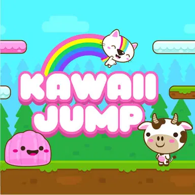 Kawaii skok - Igrajte ovu Spretnost igru onlajn besplatno
