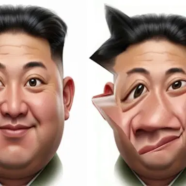 ویرایشگر صورت رهبر خنده‌دار - این بازی کودکان را آنلاین و رایگان بازی کنید