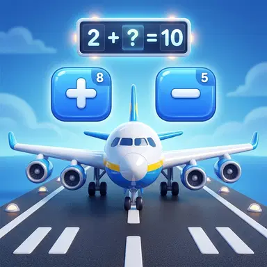 Math Landing Basic Operations - Play This Adventure Game Online for Free