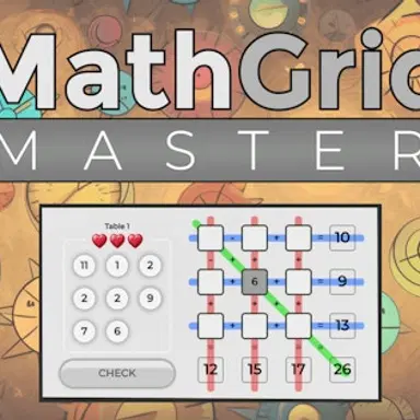 Mistr matematické mřížky - Hrajte tuto Vzdělávací hru online zdarma