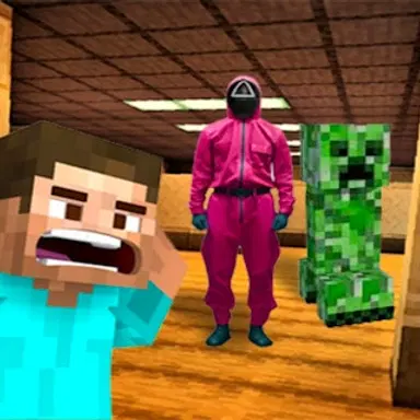 Minecraft หนีห้องลับสควิดเกม 2 - เล่นเกม สยองขวัญ นี้ออนไลน์ฟรี