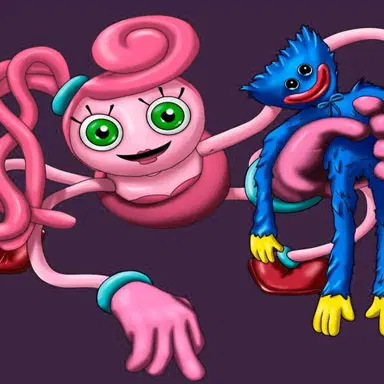 Mamos Stickman prieš Huggy Wuggy – žaiskite šį Veiksmo žaidimą internetu nemokamai