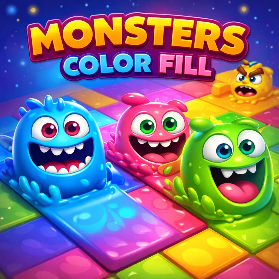 Jouez à Remplissage de Couleur Monstres - Jeu de Dessin gratuit en ligne par navigateur