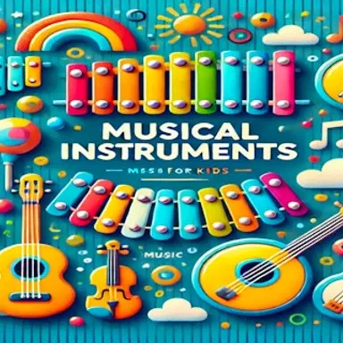 Muzikos instrumentai vaikams – žaiskite šį Arkadiniai žaidimą internetu nemokamai