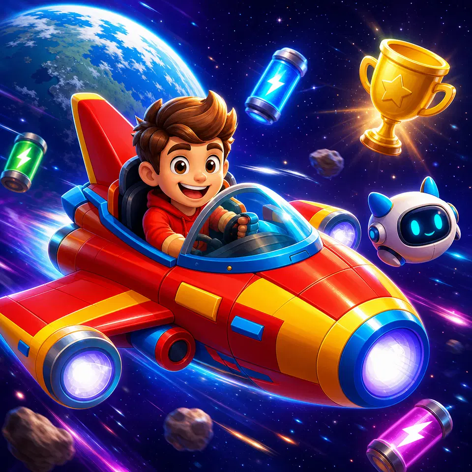 Jouez à Obby Défi Spatial : Vaisseaux - Jeu de Plateforme gratuit en ligne par navigateur