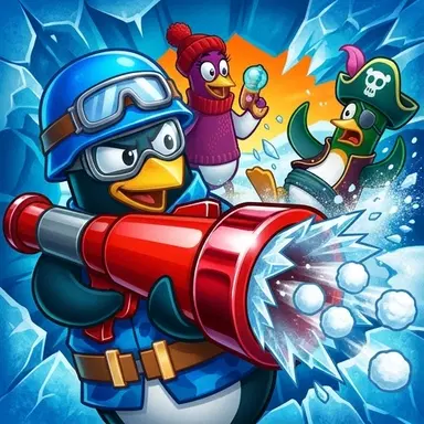 Pinguin-Kriege - Spiele dieses Abenteuer-Spiel kostenlos online