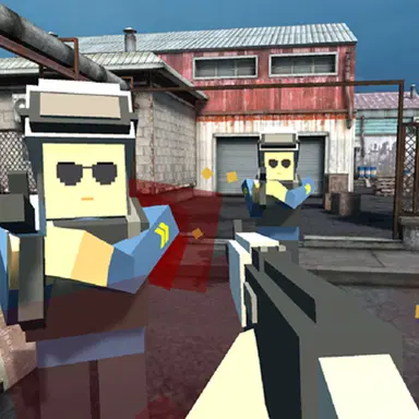 Pikselių gamyklos mūšis 3D.IO – žaiskite šį Šaudyklės žaidimą internetu nemokamai