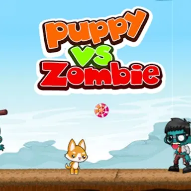 ลูกหมาปะทะซอมบี้ - เล่นเกม แอ็กชัน นี้ออนไลน์ฟรี