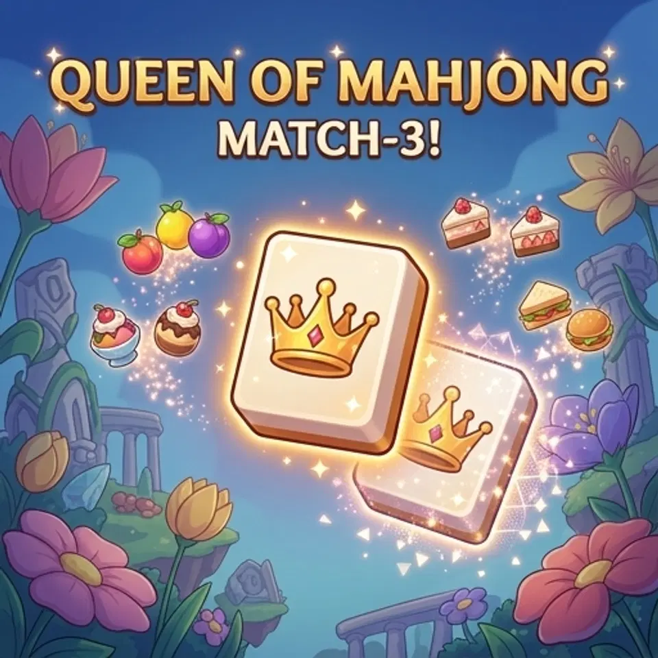 Spill Dronningens Mahjong - Gratis Koble 3-nettleserspill