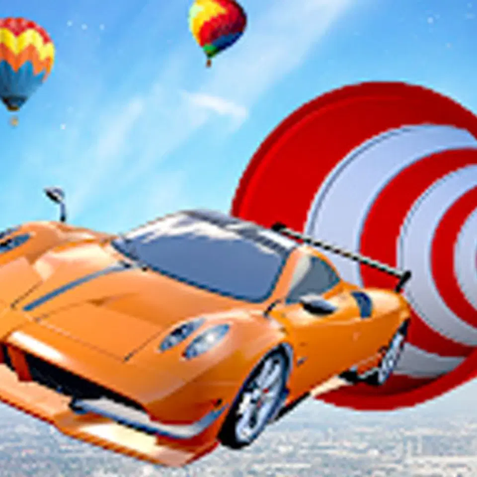 Jouez à Cascades de Voiture sur Rampe - Jeu de Arcade gratuit en ligne par navigateur