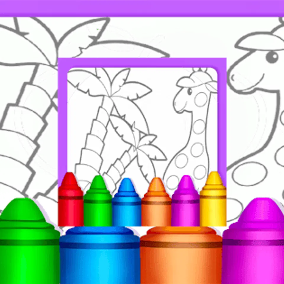Play Special Easy Animal Coloring Pages For Kids - Free Online Kids Browser Game