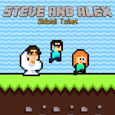 สตีฟและอเล็กซ์หนีสคิบิดี้ - เล่นเกม ผจญภัย นี้ออนไลน์ฟรี