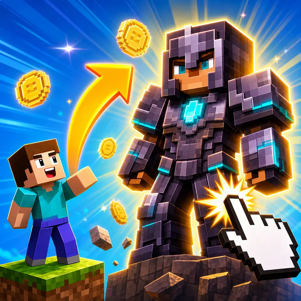 Play Steve Evolution Mega Clicker - Free Online Simulation Browser Game