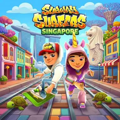 Subway Surfers Singapur 2022 - Igrajte ovu Trke igru onlajn besplatno
