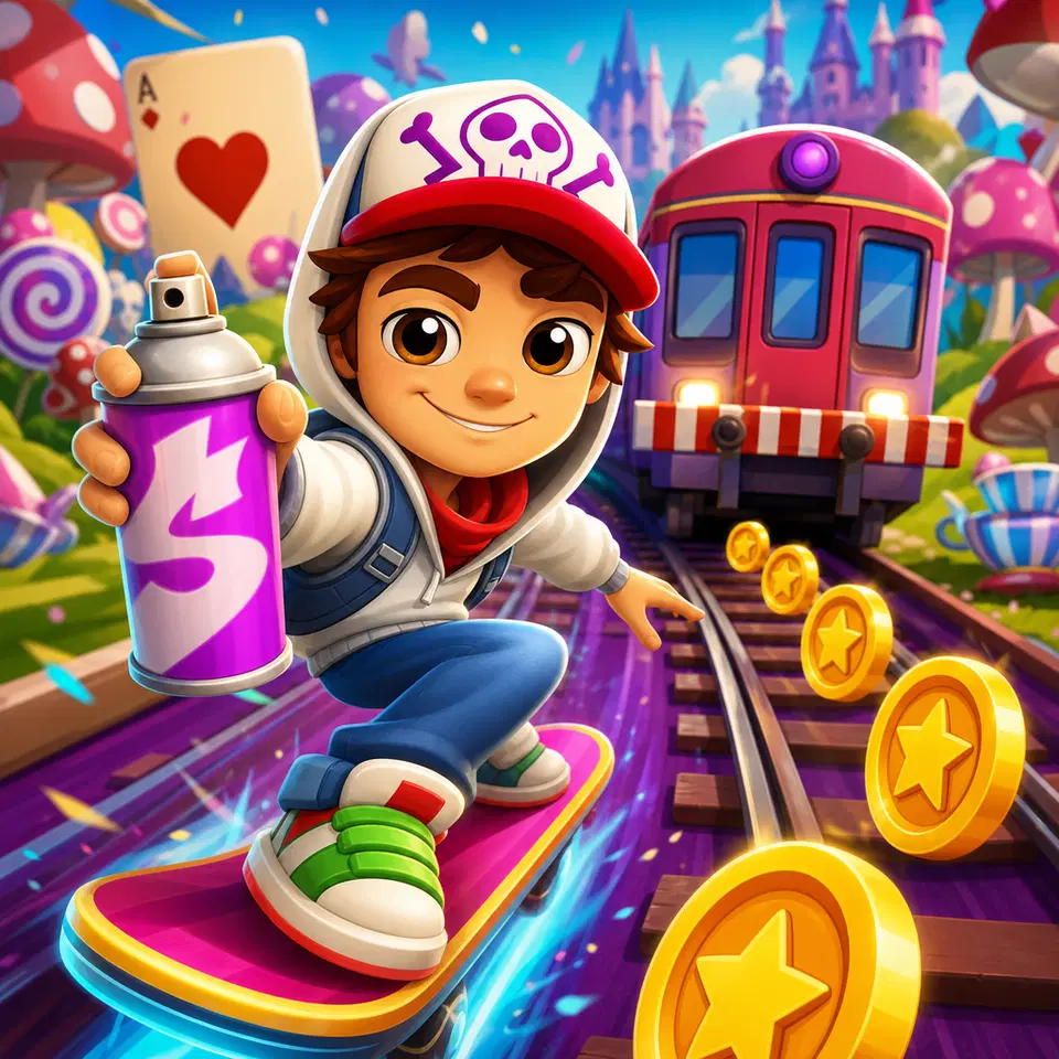 Igrajte Subway Surfers Zemlja Čuda - Besplatna onlajn Avantura igra u brauzeru