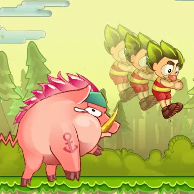 Super Bino Salto na Selva - Joga este jogo de Aventura online grátis