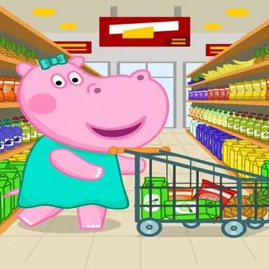 Supermarket: Dečije igre kupovine - Igrajte ovu Slagalice igru onlajn besplatno
