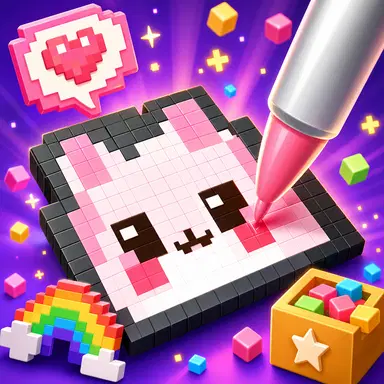 Artă Pixel Relaxantă - Joacă acest joc de Casual online gratuit