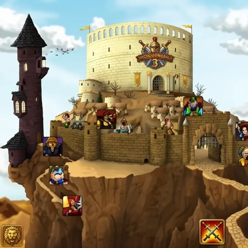 Joga Espadas e Sandálias 3 - Jogo de browser de Aventura online grátis